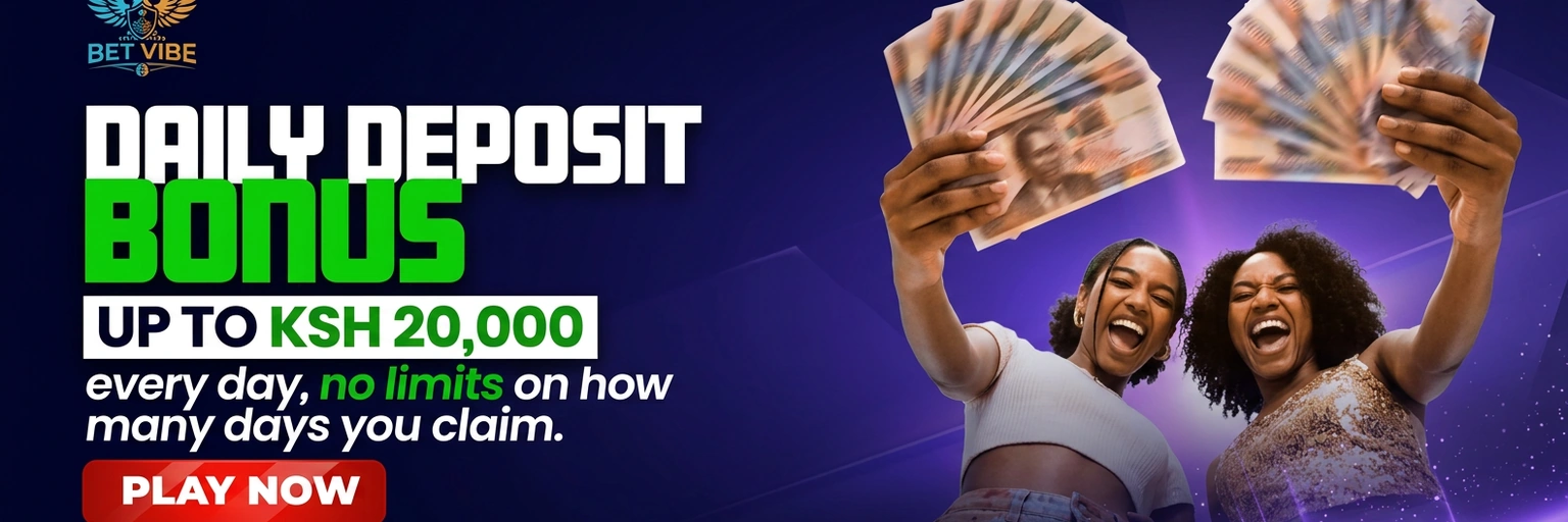 Daily deposit bonus up to KES 20,000